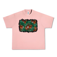 Salmon christmas gift box and leopard background Urban Heavy Tee - BundleAndBundleShop