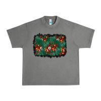 Tornado christmas gift box and leopard background Urban Heavy Tee - BundleAndBundleShop