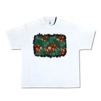 White christmas gift box and leopard background Urban Heavy Tee - BundleAndBundleShop