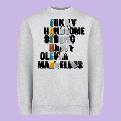 Father Words Heavyweight Sweatshirt Designed By Adodesignshop