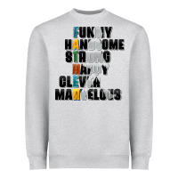 Heather Grey father words Heavyweight Sweatshirt - AdoDesignShop