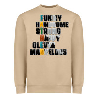Mushroom father words Heavyweight Sweatshirt - AdoDesignShop