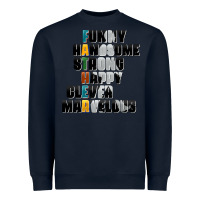 Navy father words Heavyweight Sweatshirt - AdoDesignShop