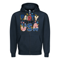 Navy party in the usa Zipper Hoodie - MaliasSmallBusiness