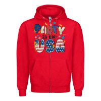 Red party in the usa Zipper Hoodie - MaliasSmallBusiness