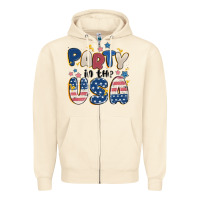 Sandshell party in the usa Zipper Hoodie - MaliasSmallBusiness