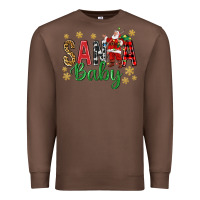 Chestnut Santa Baby With Santa Premium Sweatshirt - BundleAndBundleShop