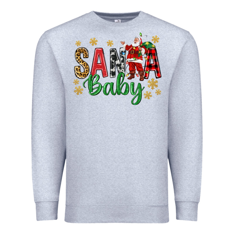 Santa Baby With Santa Premium Sweatshirt by BundleAndBundleShop | Teevron