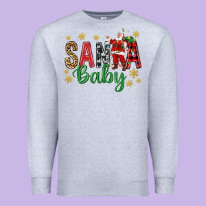 Santa Baby With Santa Premium Sweatshirt Designed By Bundleandbundleshop