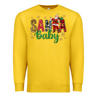 Lemon Santa Baby With Santa Premium Sweatshirt - BundleAndBundleShop