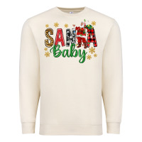 Sandshell Santa Baby With Santa Premium Sweatshirt - BundleAndBundleShop