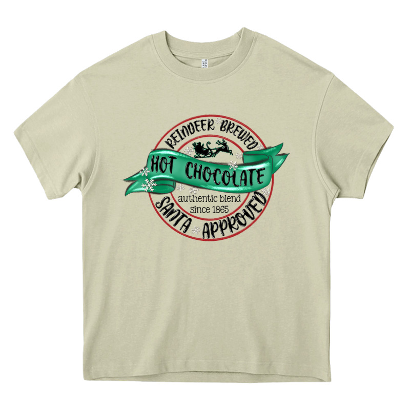 Reindeer Brewed Santa Approved Heavy Core Tee by MaliasSmallBusiness | Teevron