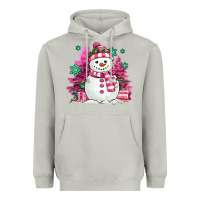 Moon Dust pink christmas snowman Heavyweight Hoodie - MaliasSmallBusiness