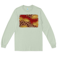 Matcha christmas leopard glitter background Long Sleeve Tee - AdoDesignShop