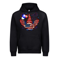 Black Gnome with 4th Of July elements Urban Hoodie - HowdyJamesFarm