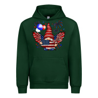 Forest Green Gnome with 4th Of July elements Urban Hoodie - HowdyJamesFarm