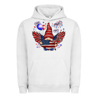Pigment Lunar Rock Gnome with 4th Of July elements Urban Hoodie - HowdyJamesFarm