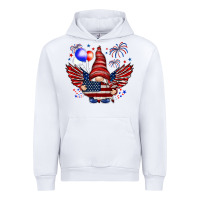 White Gnome with 4th Of July elements Urban Hoodie - HowdyJamesFarm