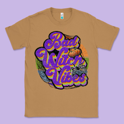Bad Witch Vibes Classic Tee Designed By Jahusdesignshop