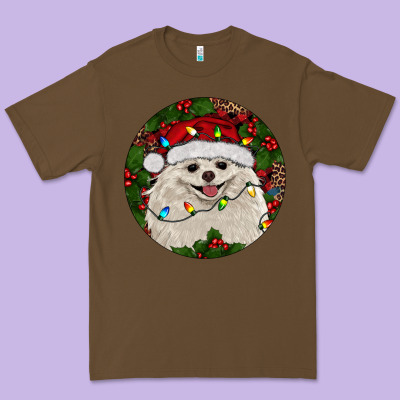 Christmas Pomeranian Premium Tee Designed By Ranaportraitstore