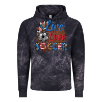 Cloud Black live love soccer Vintage Hoodie - HRA Design Shop