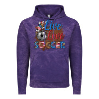Cloud Purple live love soccer Vintage Hoodie - HRA Design Shop