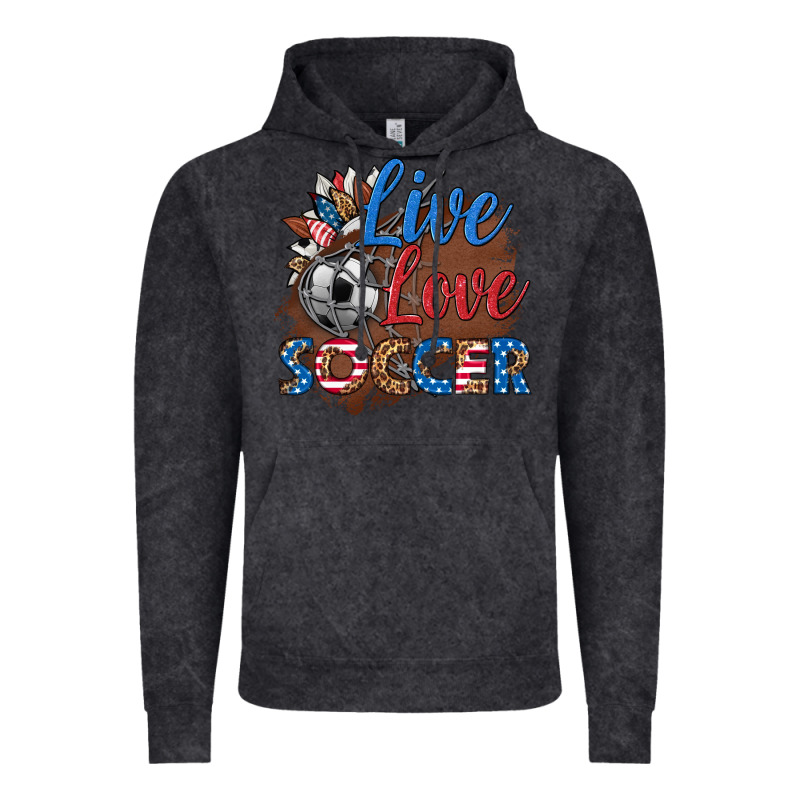 Live Love Soccer Vintage Hoodie by HRA Design Shop | Teevron
