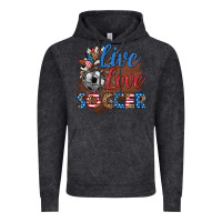 Vintage Black live love soccer Vintage Hoodie - HRA Design Shop