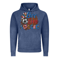 Vintage Denim live love soccer Vintage Hoodie - HRA Design Shop