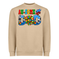 Mushroom ausome autism dad Heavyweight Sweatshirt - AdoDesignShop