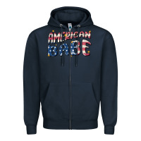 Navy American babe Zipper Hoodie - MaliasSmallBusiness
