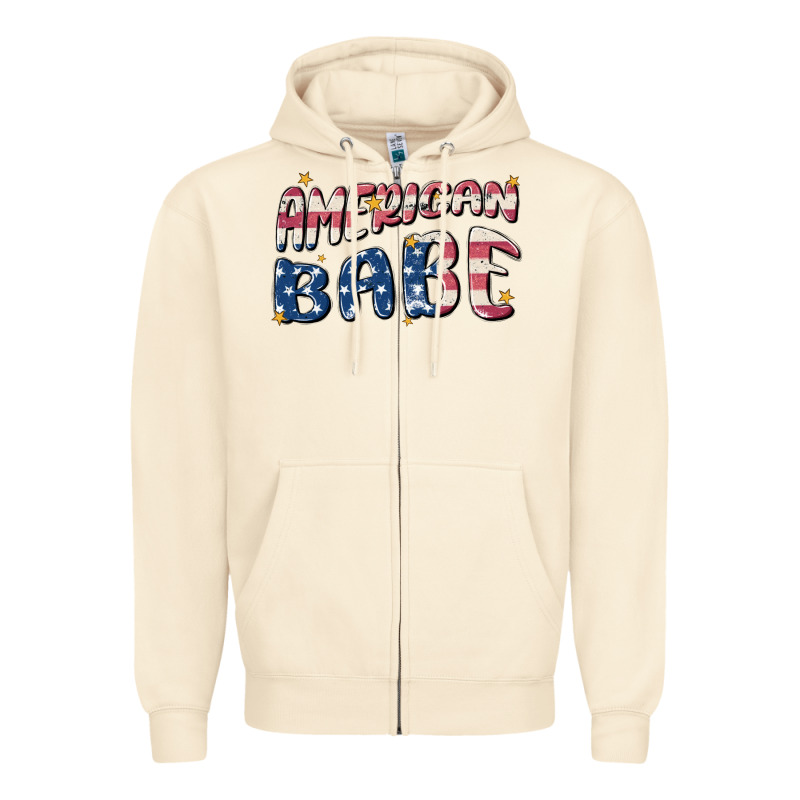 American Babe Zipper Hoodie by MaliasSmallBusiness | Teevron