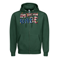 Sports Green American babe Zipper Hoodie - MaliasSmallBusiness