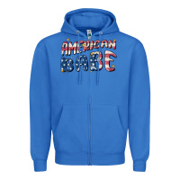 True Royal American babe Zipper Hoodie - MaliasSmallBusiness