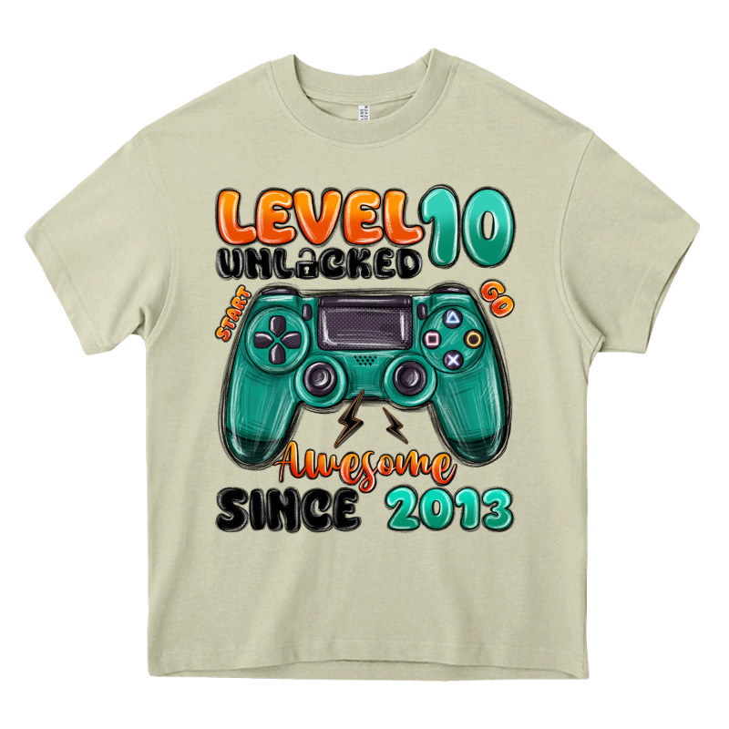 Level 10 Unlocked Awesome Since 2013 Heavy Core Tee by MaliasSmallBusiness | Teevron