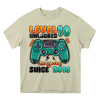 Mossy level 10 unlocked awesome since 2013 Heavy Core Tee - MaliasSmallBusiness