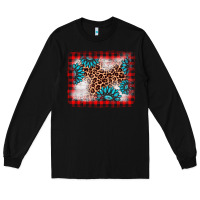 Black Christmas gemstone leopard background Long Sleeve Tee - AdoDesignShop