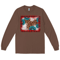 Chestnut Christmas gemstone leopard background Long Sleeve Tee - AdoDesignShop