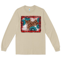 Mushroom Christmas gemstone leopard background Long Sleeve Tee - AdoDesignShop