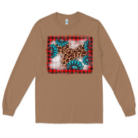 Toasted Coconut Christmas gemstone leopard background Long Sleeve Tee - AdoDesignShop