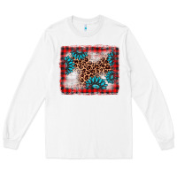 White Christmas gemstone leopard background Long Sleeve Tee - AdoDesignShop