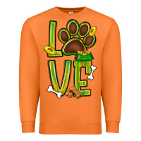 Carrot Tie dye St. Patrick's Day love dog paw Premium Sweatshirt - BundleAndBundleShop