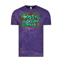 Cloud Purple i am not bossy i just have leadership skills Vintage Tee - AdoDesignShop