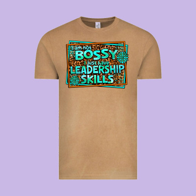 I Am Not Bossy I Just Have Leadership Skills Vintage Tee Designed By Adodesignshop