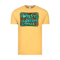 Vintage Mustard i am not bossy i just have leadership skills Vintage Tee - AdoDesignShop