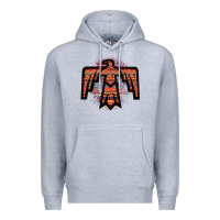 Heather Grey Red Aztec Thunderbird Premium Hoodie - Bettercallsaul