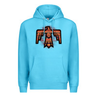 Ocean Blue Red Aztec Thunderbird Premium Hoodie - Bettercallsaul