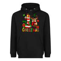 Black my first christmas reindeer Heavyweight Hoodie - MaliasSmallBusiness