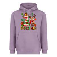 Lavender my first christmas reindeer Heavyweight Hoodie - MaliasSmallBusiness