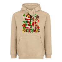 Mushroom my first christmas reindeer Heavyweight Hoodie - MaliasSmallBusiness